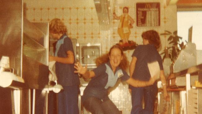 1975 - Staff at Queensland's first McDonald’s shortly after it opened at Mermaid Beach. Picture: Supplied.