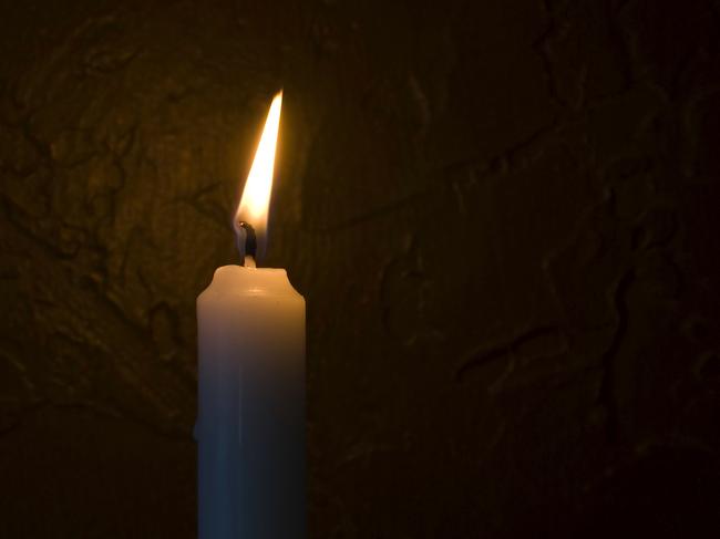 Light in the darkness, candle.