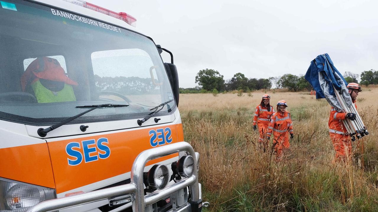 SES clear the scene. Picture: Mark Wilson