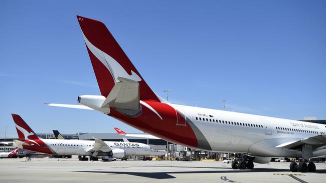 The women had arrived on a Qantas flight under subclass 601 visitor visas, which were immediately cancelled. Picture: Andrew Henshaw