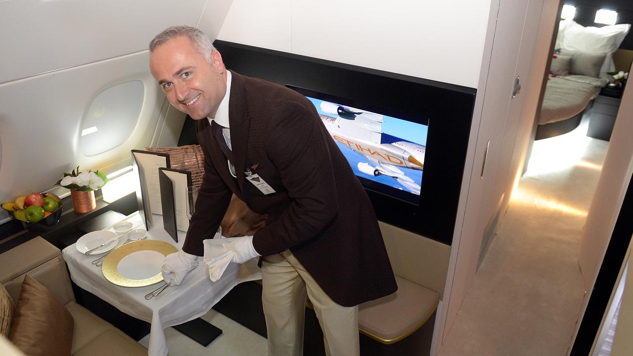 The airline’s ritzy ‘Residence’ includes a separate bedroom and living room and comes with a butler too. 