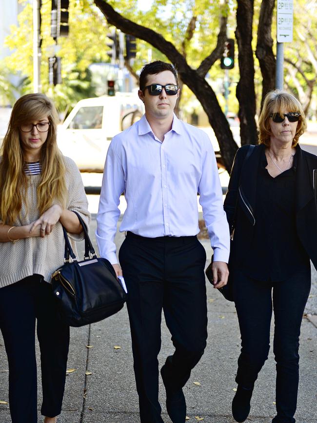 Matthew Alexander leaves Darwin Magistrates Court in 2015