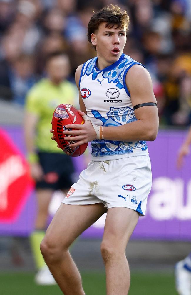 Finn O'Sullivan knows plenty about the rivalry. Picture: Michael Willson/AFL Photos via Getty Images