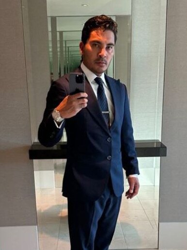 Escalante fronted the Melbourne Magistrates' Court in a designer suit and tie. Picture: Instagram