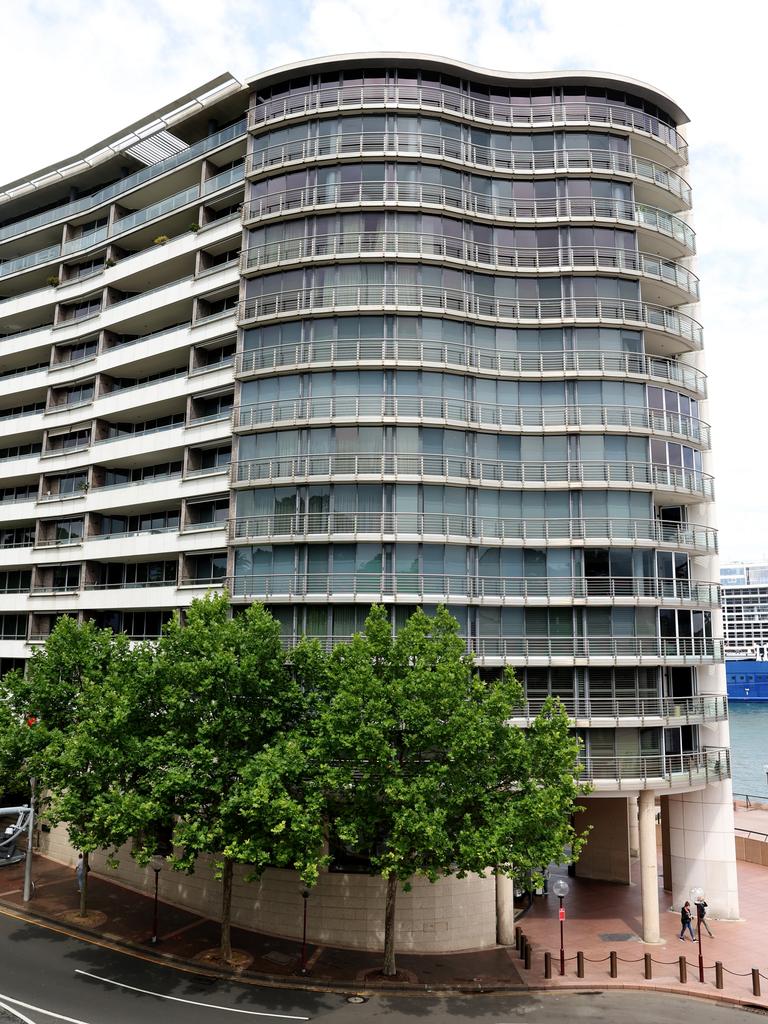 The apartment complex where Alan Jones lives, known as the toaster. Picture: Matrix