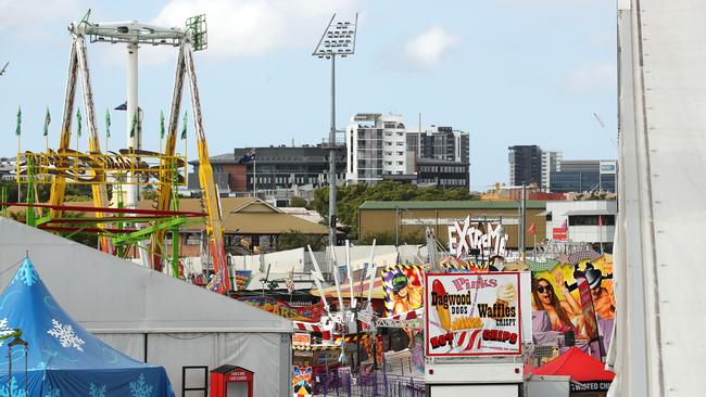 An empty Ekka Showgrounds after Brisbane was forced into lockdown. Picture: NCA NewsWire / Jono Searle