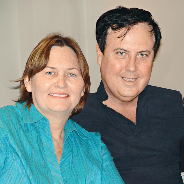 Clive Palmer with his first wife, Susan. Picture: Supplied