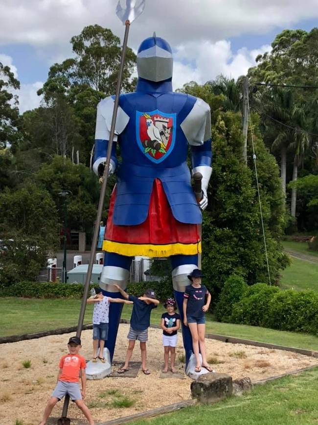 The Big Knight in his glory days at the Macadamia Castle.