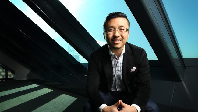 Michael Guo, CEO of Visionary Investment Group, has developed some of Sydney’s most luxurious apartments. Picture: Hollie Adams/The Australian