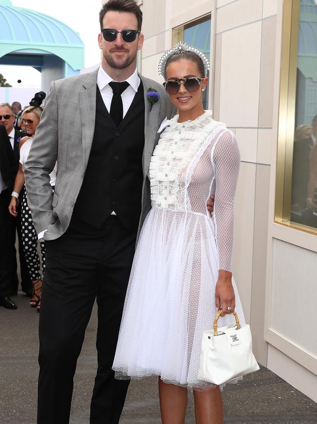 James Magnussen and Rose McEvoy at the Kennedy Marquee. Picture: Scott Barbour/Getty Images