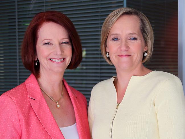 EMBARGOED SUNDAY MAY10 EXCLUSIVE Former PM Julia Gillard with ABC journalist Sarah Ferguson as they appear together in The Killing Season. Picture: ABCTV.