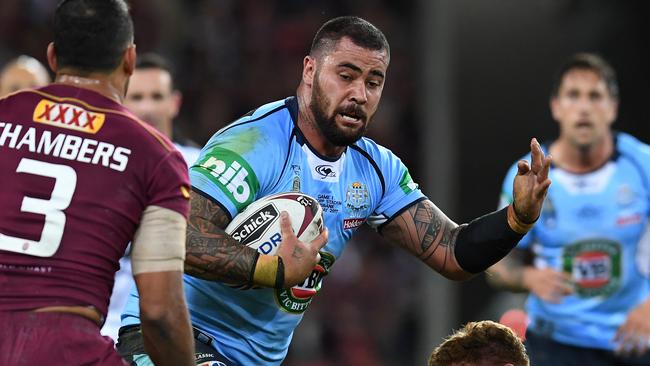 Andrew Fifita won’t let up on Queensland. (AAP Image/Dan Peled)