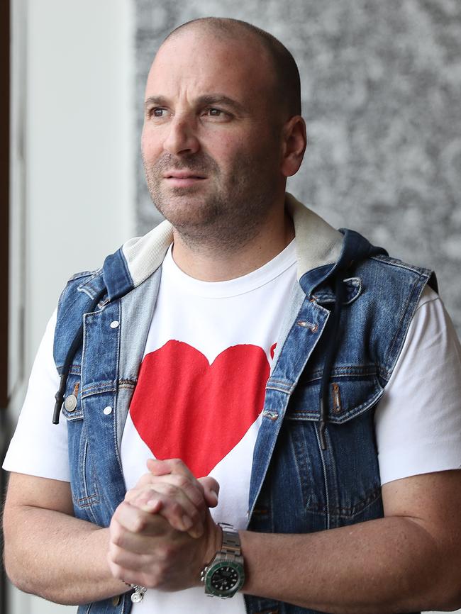 Chef George Calombaris making a new start, at his office in Cremorne. Picture: Alex Coppel.