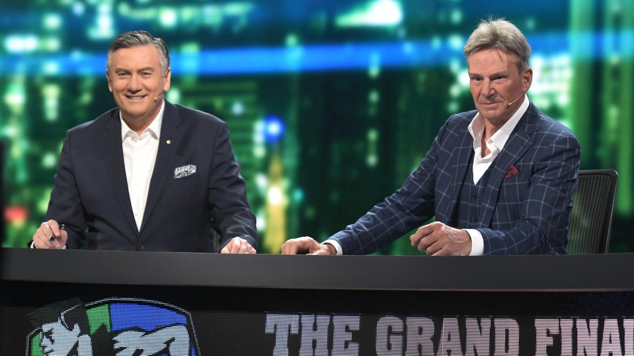 Eddie McGuire has led the tributes to The Footy Show. Picture: Channel 9