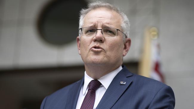 Prime Minister Scott Morrison has thanked those who have served their country during the pandemic. Picture: NCA NewsWire/Gary Ramage