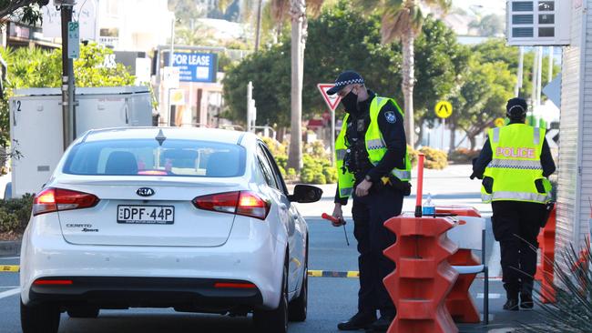 Coolangatta Border control measures. Picture: Mike Batterham