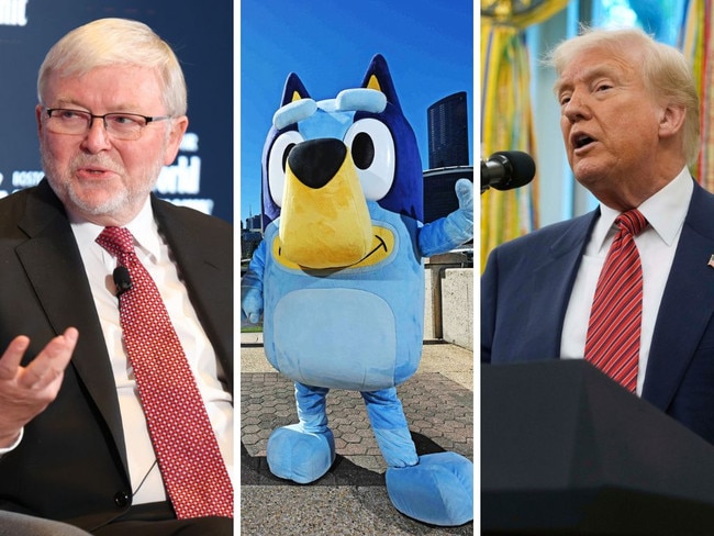 Donald Trump and Kevin Rudd