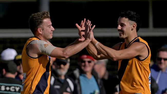 Tom Condon (left) looms as an exciting recruit for Parkside. Picture: Andy Brownbill