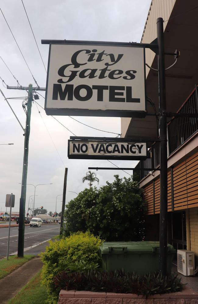 City Gates Motel No Vacancy sign, Mackay, February 18, 2025