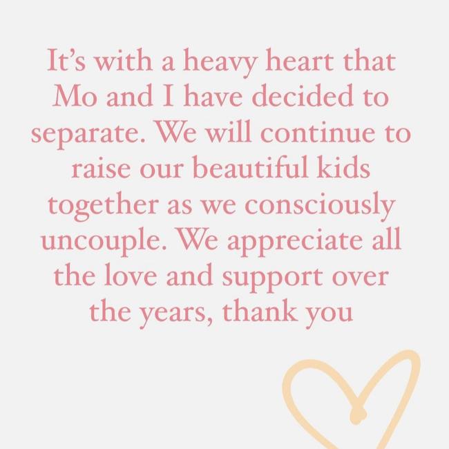 Isabella Carlstrom's statement on her split from wife Moana Hope