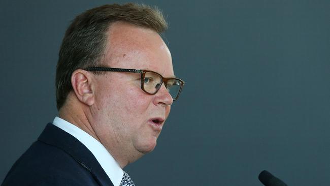 Bill Pulver made one final plea before he finishes as Rugby Australia CEO in December. Pic: Getty Images
