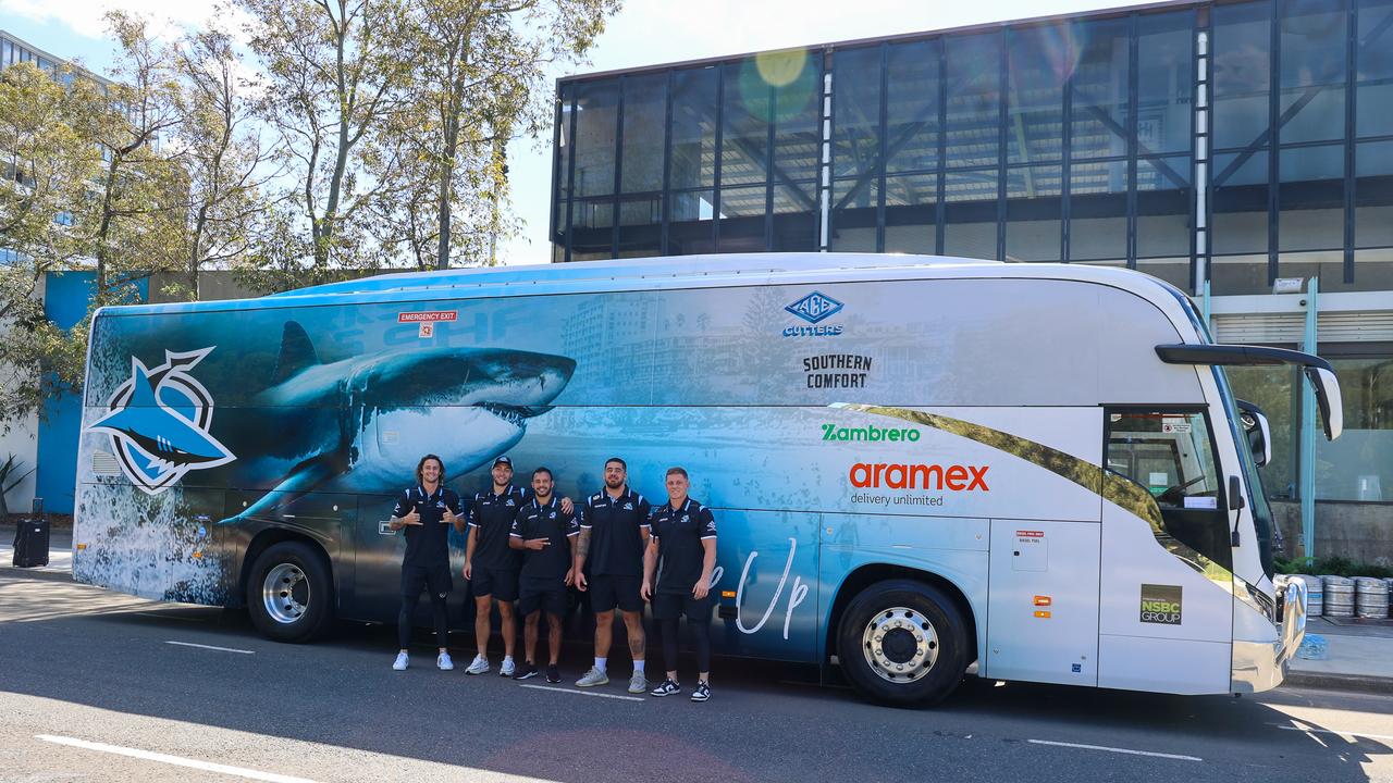 Cronulla Sharks set to travel in style.