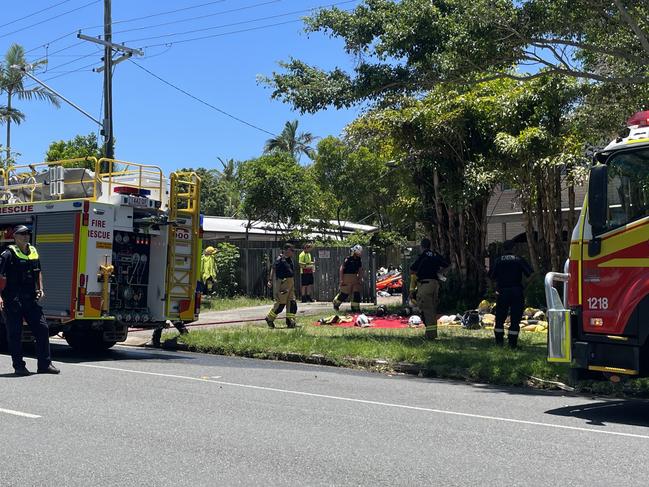 House fire on Pacific Ave in Sunshine Beach. Photo: Iwan Jones