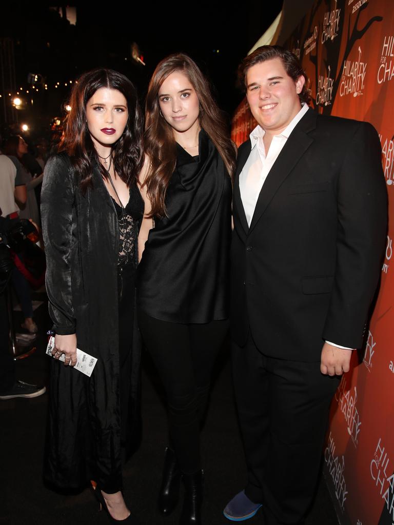 Christopher – pictured here with his sisters in 2016 – has undergone a fitness overhaul. Picture: Randy Shropshire/Getty Images