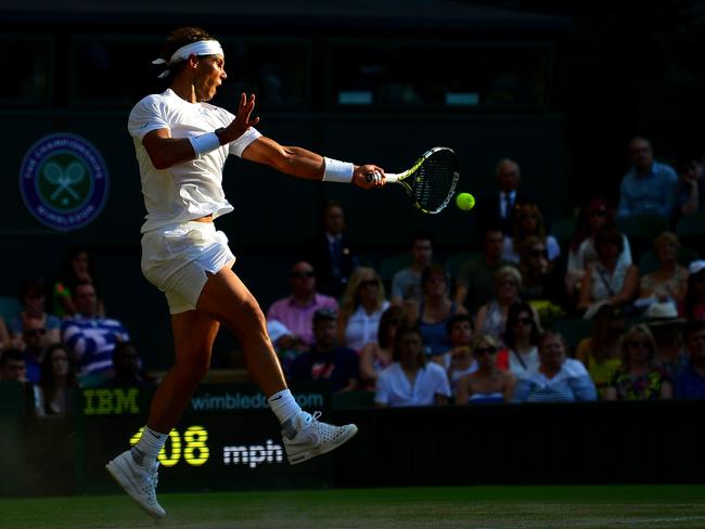 Rafael Nadal had no answer for Nick Kyrgios’ monster serve.