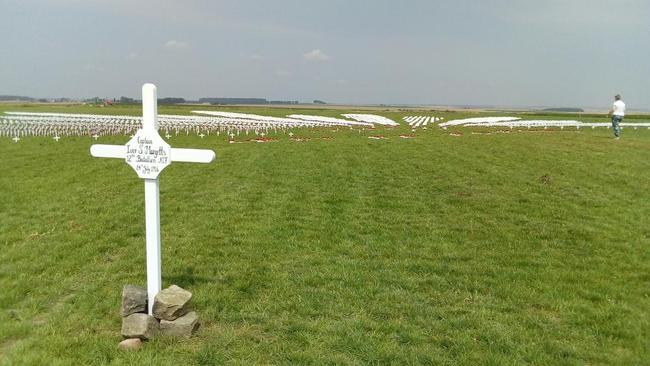 A cross honouring Captain Ivor Margetts has had pride of place at Australia’s Pozieres’ commemorations.