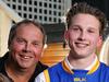 Alex Witherden with his parents Brad and Chon Witherden and brothers Max, 16 (left) and Sam, 14. Picture: Peter Ristevski