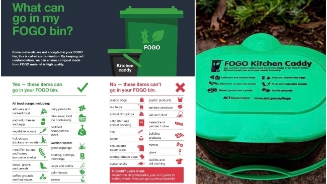In the ACT, roughly one-third of the household rubbish bin is food. Facebook / Chris Steel MLA