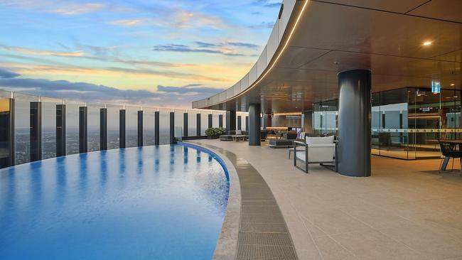 The world’s highest pool. Picture: Place Real Estate