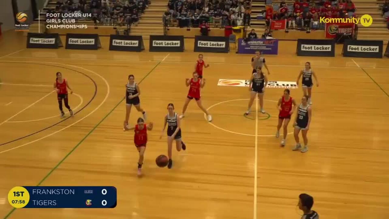 Replay: Frankston Blues v Melbourne Tigers (Girls Champs quarters) - 2024 Basketball Australia U14 Club Championships Day 4