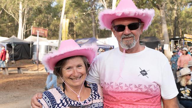 Annette and Chris Potter at the 2023 Gympie Music Muster. August 24, 2023. Picture: Christine Schindler