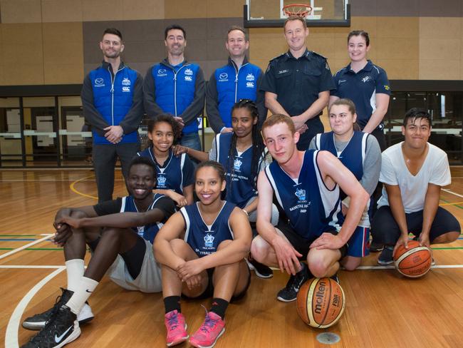 The “Game Changers” program aims to combine basketball with practical advice and setting youngsters on a path to finding a job. Picture: David Crosling