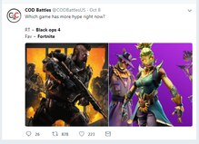 The excitement of gamers is turning away from Fortnite to Black Ops 4