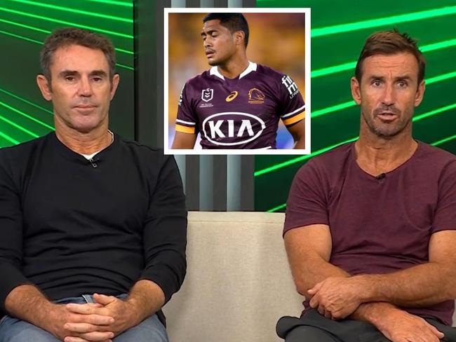 Fittler and Johns have a simple message for Anthony Milford. Photo: YouTube and NRL Photos