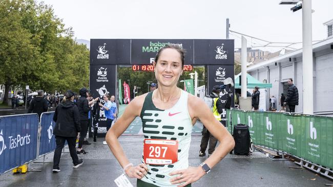 HOBART AIRPORT MARATHON 2024 Milly Clark. Picture: Caroline Tan