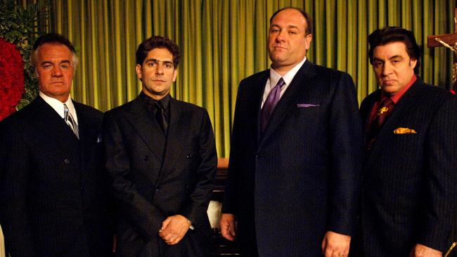 Tony Sirico, Michael Imperioli, James Gandolfini and Steven Van Zandt in a scene from the 'The Sopranos'. Picture: HBO 