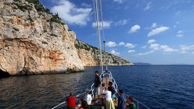 Sailing around the National Marine Park on Alonissos. Picture: Alamy.