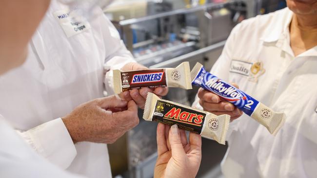 The new paper-based wrapped Mars, Snickers and Milky Way chocolate bars have arrived in Australian supermarkets and convenience stores from April.