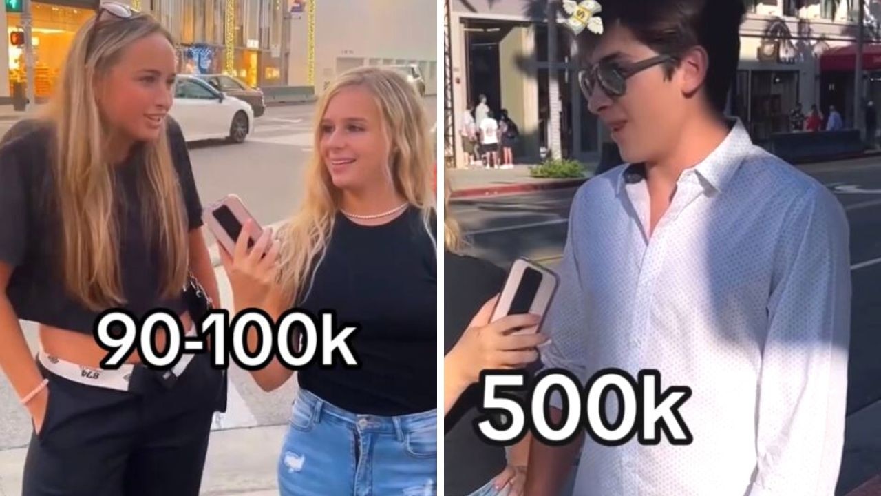 A video of American teens guessing the national average income has gone viral. Picture: Jessica Palmadessa/TikTok