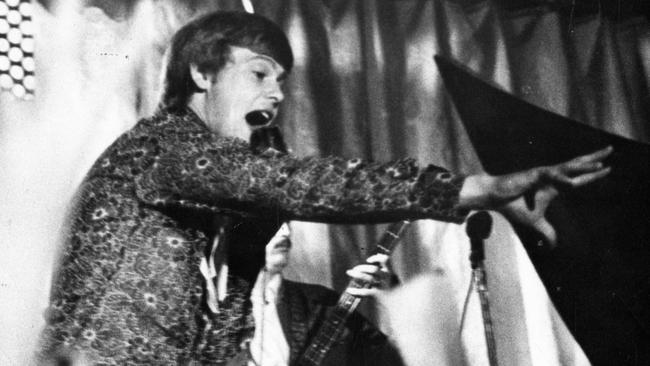 Farnham performing in Adelaide in the 70s.