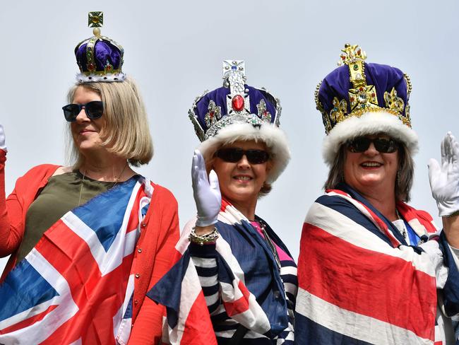 Crowds have already gathered in Windsor. Picture: AFP PHOTO / Ben STANSALL