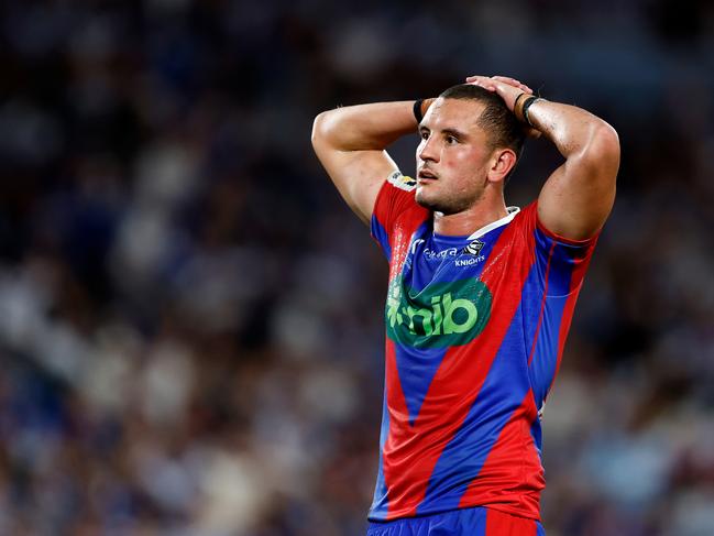 Knights forward Mat Croker has shunned interest from overseas to re-sign with Newcastle. Picture: Getty Images