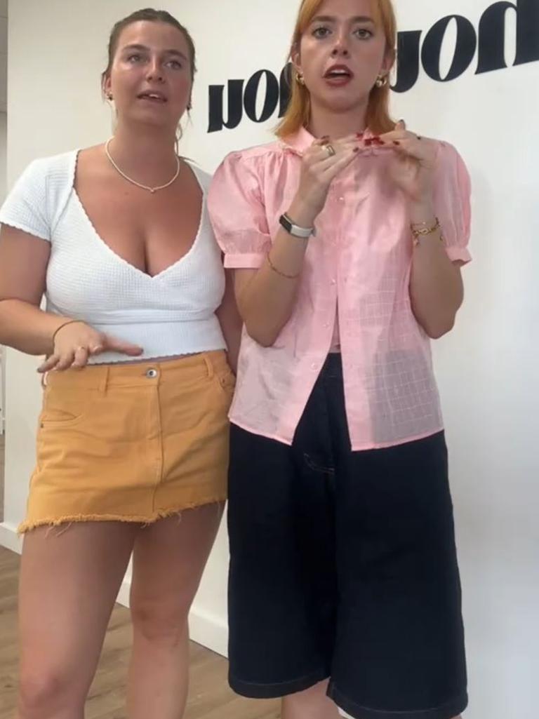 Many of her employees who are Gen Z wear shorts to the office. Picture: TikTok/Chouchou Intimates