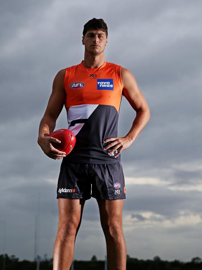 Jonathon Patton told his former GWS teammate Tommy Sheridan about his mental struggles. Picture: Toby Zerna