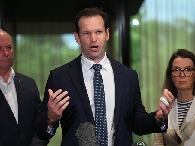 Liberal Senator Matt Canavan told colleagues not to back him unless they wanted to scrap the net-zero target, and still nearly won. Picture: Dan Peled