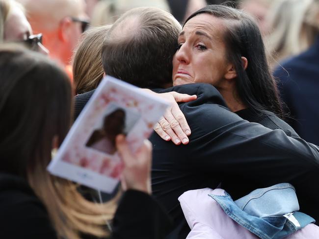 Funeral for murdered Ballarat woman Hannah McGuire.                      Picture: David Caird